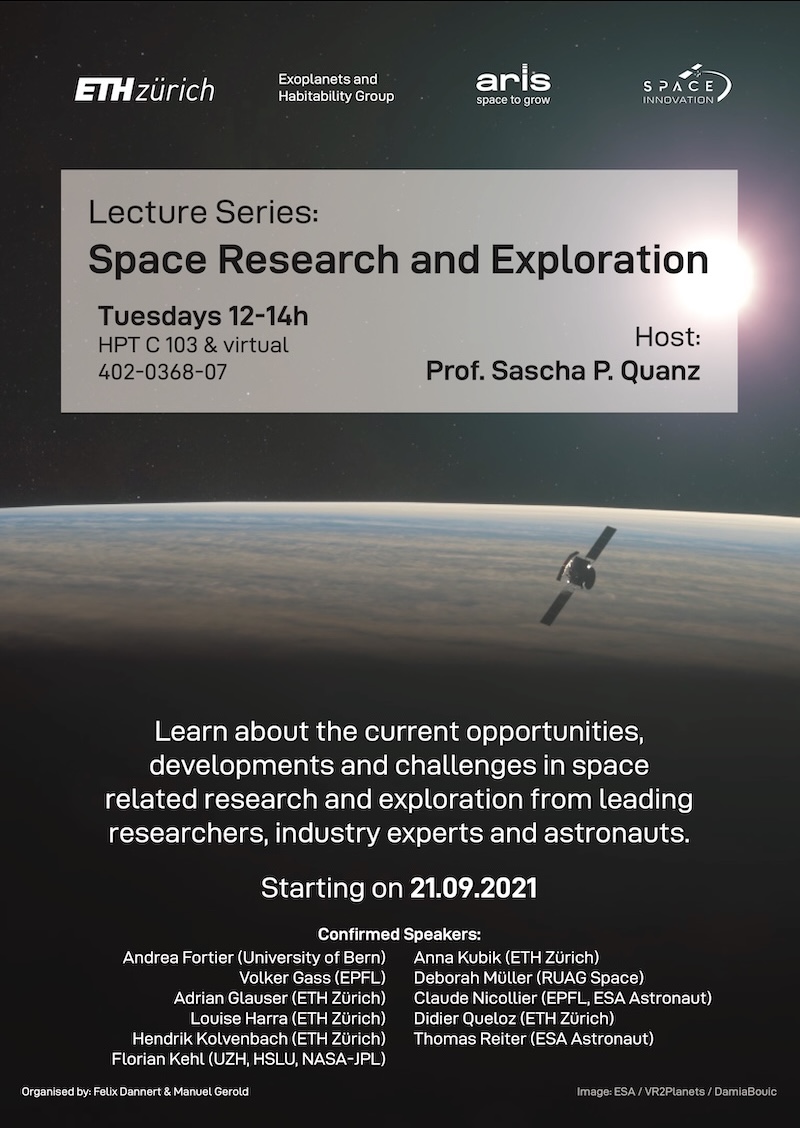 Poster for the autumn semester 2021 edition of the lecture series